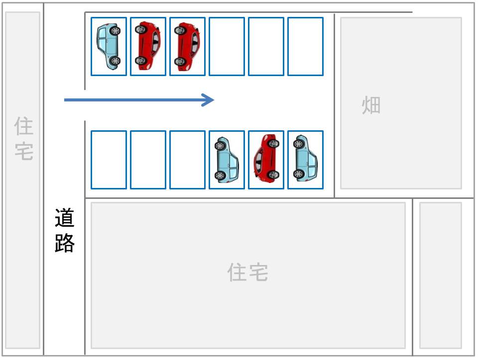 柏座4丁目北駐車場配置図