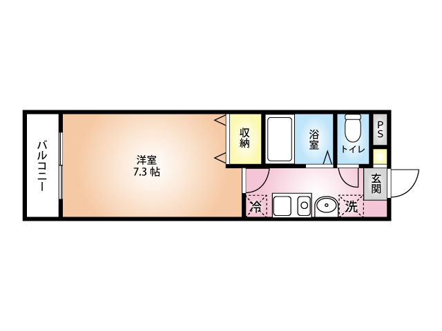 ラフィーネOJIMA　間取り図（半転タイプ）