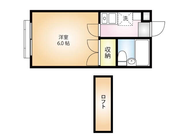 クレスト大宮1-202間取り図