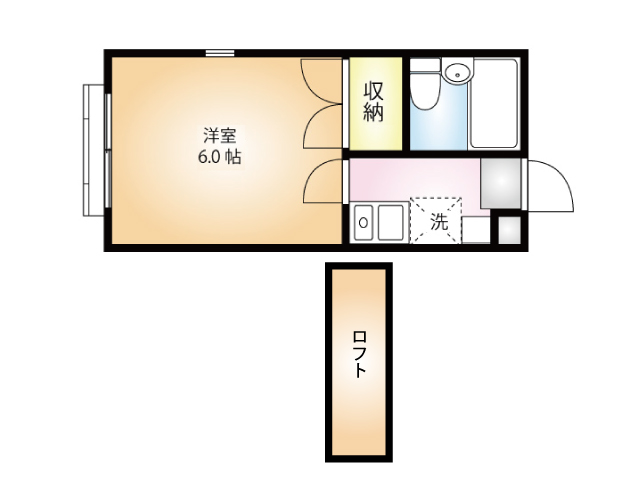 クレスト大宮Ⅲ-201間取り図