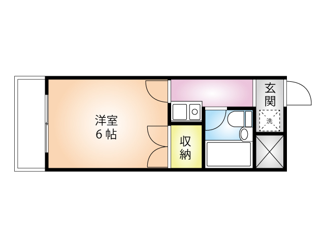 第三寿ハイツ210　間取り図