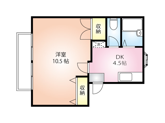 エステート土呂202　間取り図