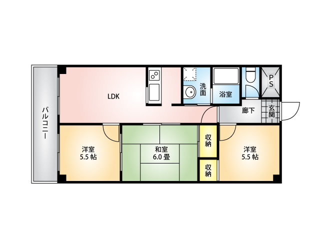 カオルマンション間取り図