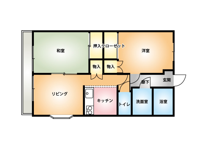 グレイスOJIMA-B202　間取り図