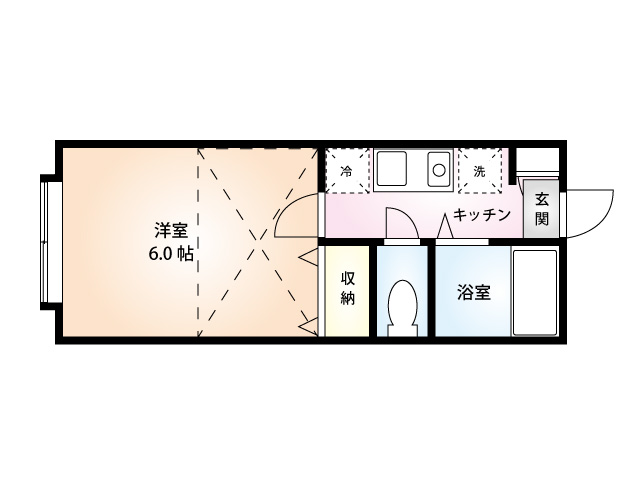 モンシャトー東大成A-間取り