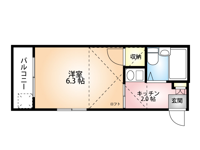 ユーアイコーポA棟　間取り図