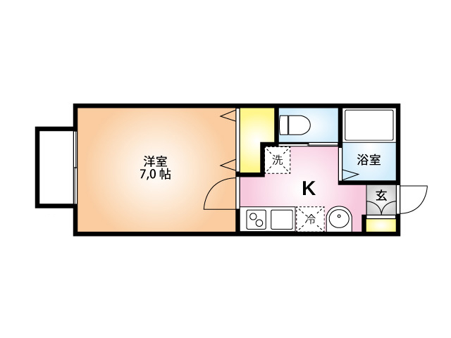 キャメル和光B　間取り図