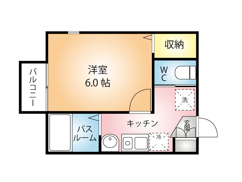 キャメル浅間町　間取り　反転